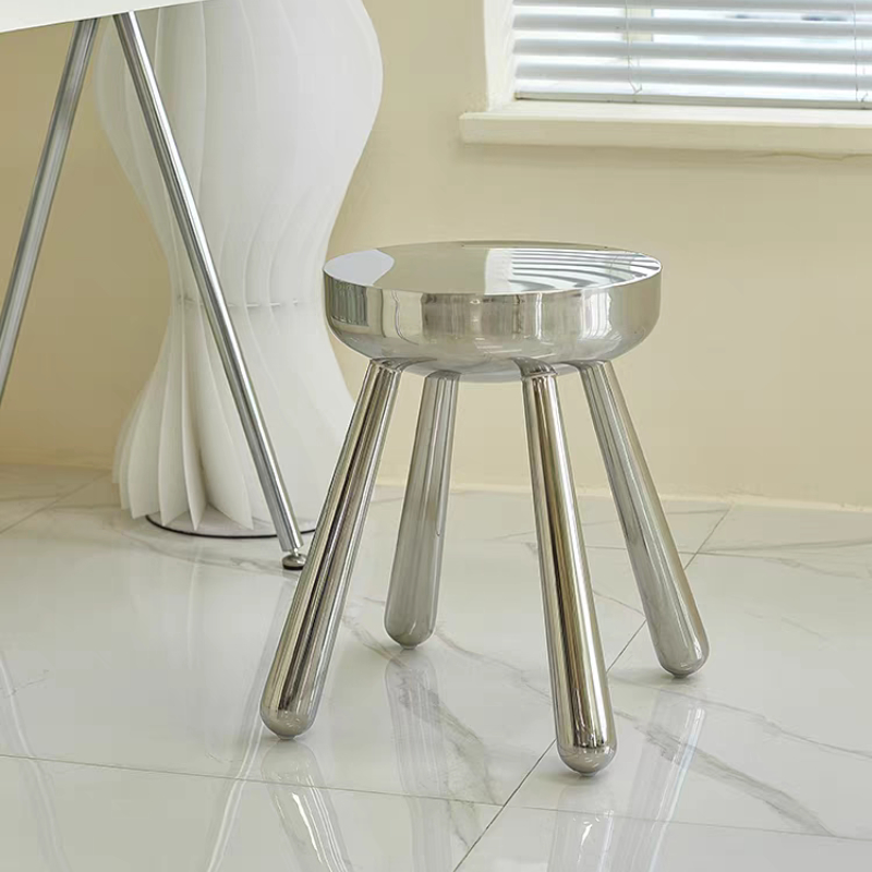 Home Bar Lounge - Muebles nórdicos, taburete de acero inoxidable,