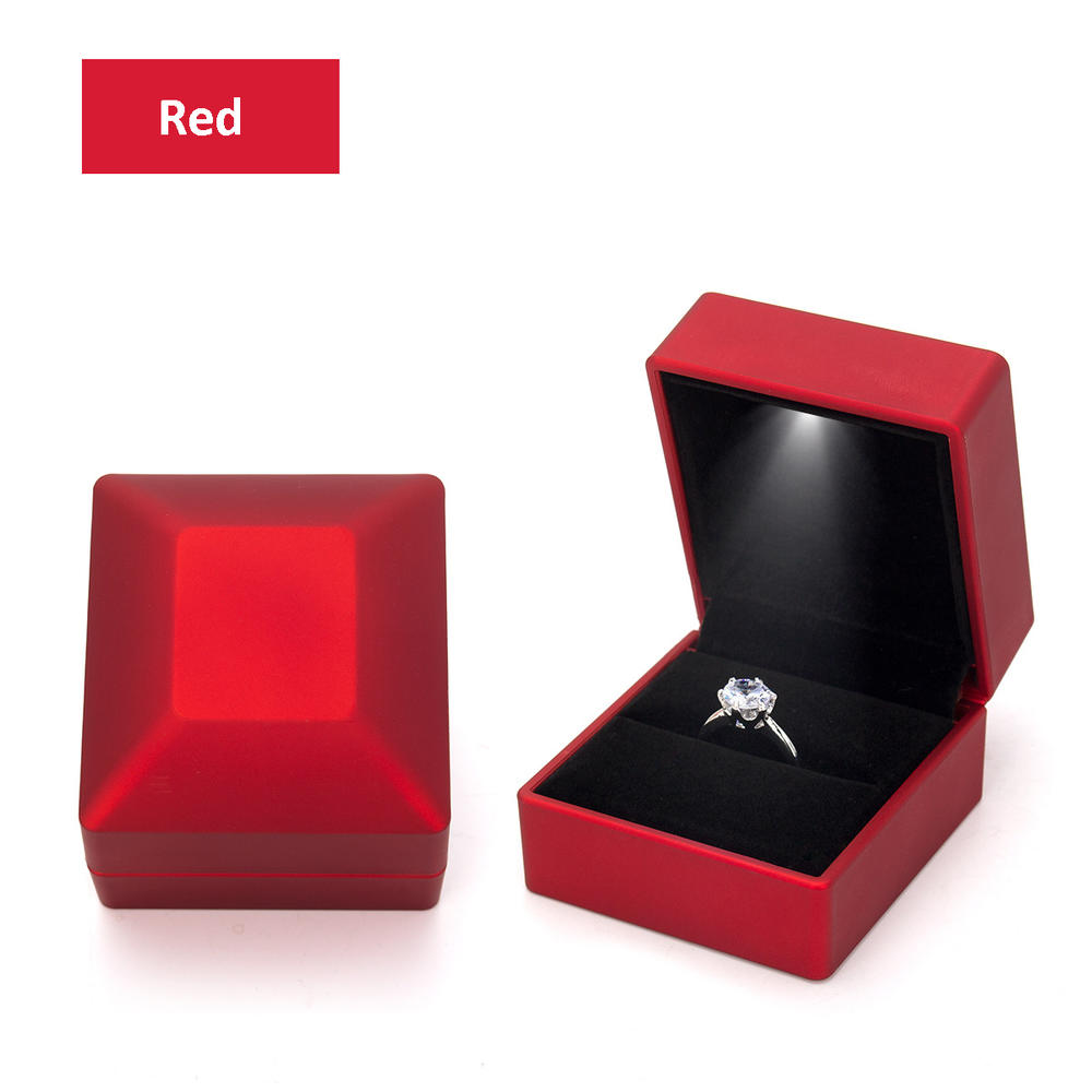 Bar Cart Gold - Caja de joyería con luz LED,