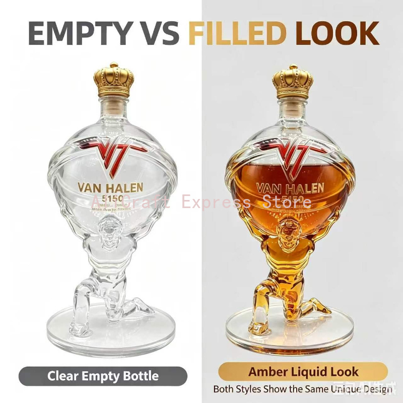 Decanter Globe Set - Botella de Vidrio con Forma de