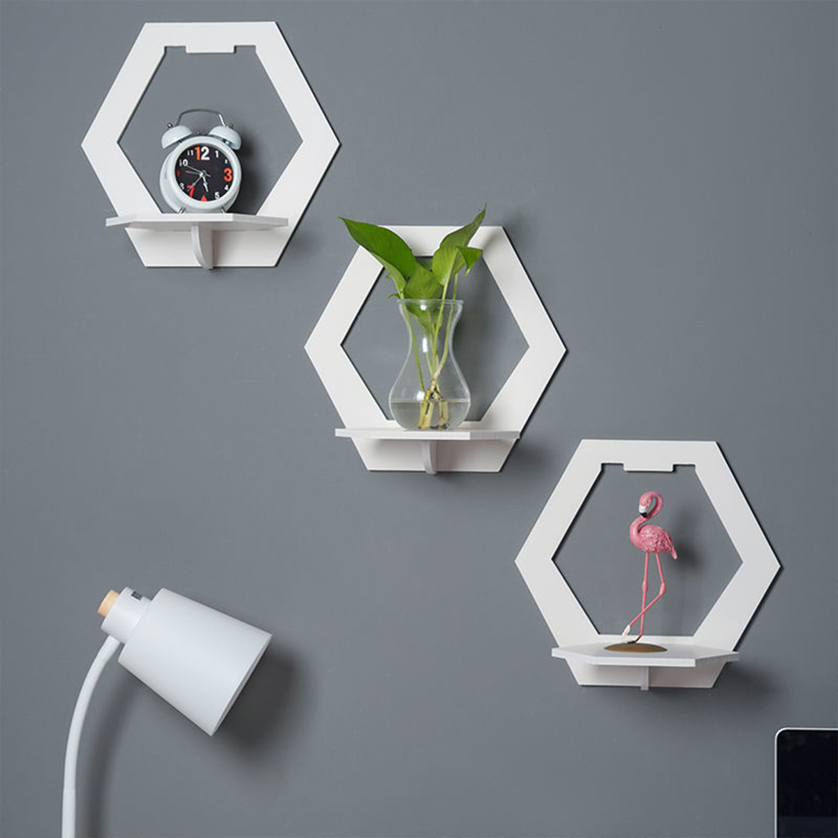 Home Bar Shelf - Organizador de pared de 3 uds.,