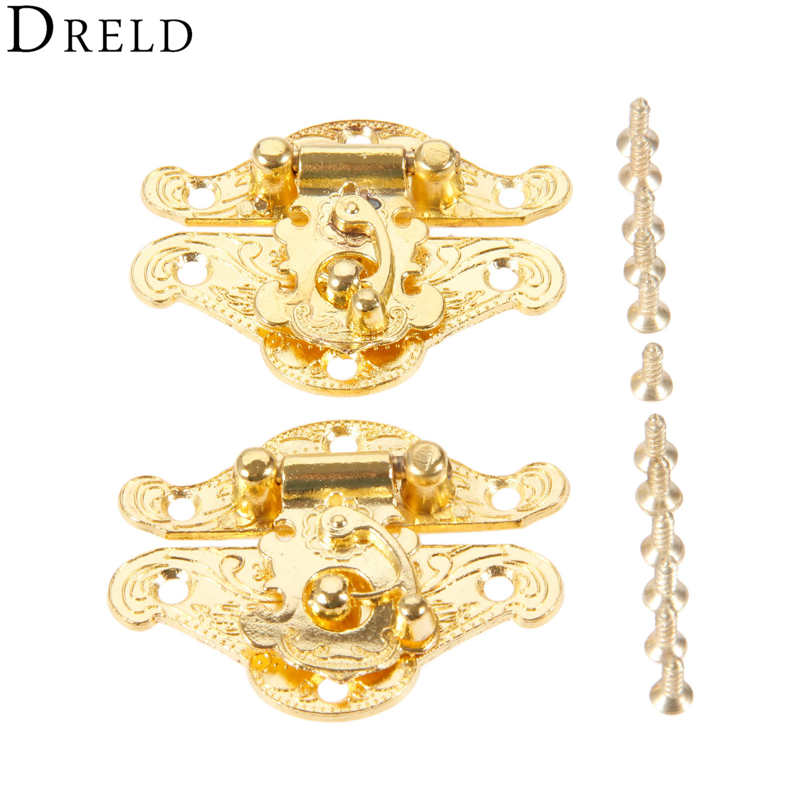 Bar Cart Gold - DRELD-pestillo de caja de oro antiguo,