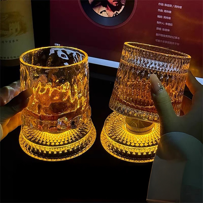 Old Fashioned Glass - 360 ° Vaso de whisky giratorio