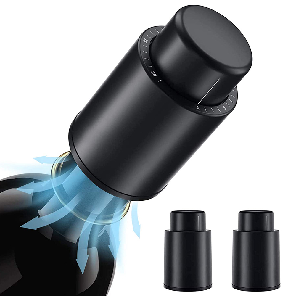Wine Preservation Pump - Tapón de botella de vino al