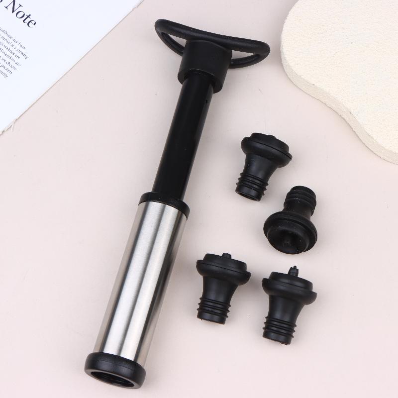 Wine Preservation Pump - Juego de tapones de vacío para