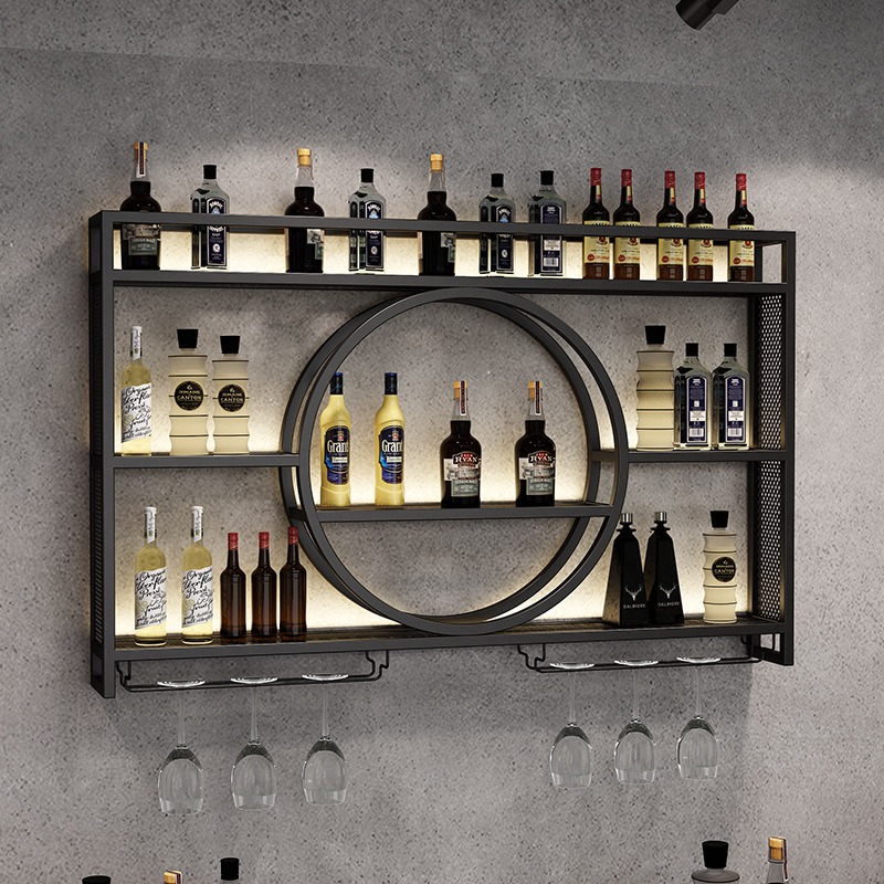Home Bar Stand - Estante para botellas de vino, mueble
