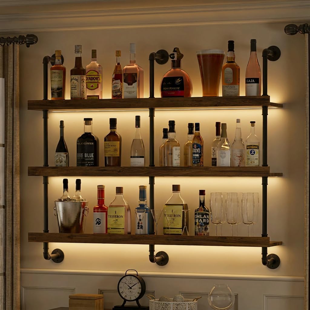 Home Bar Shelf - Estante para vinos montado en la