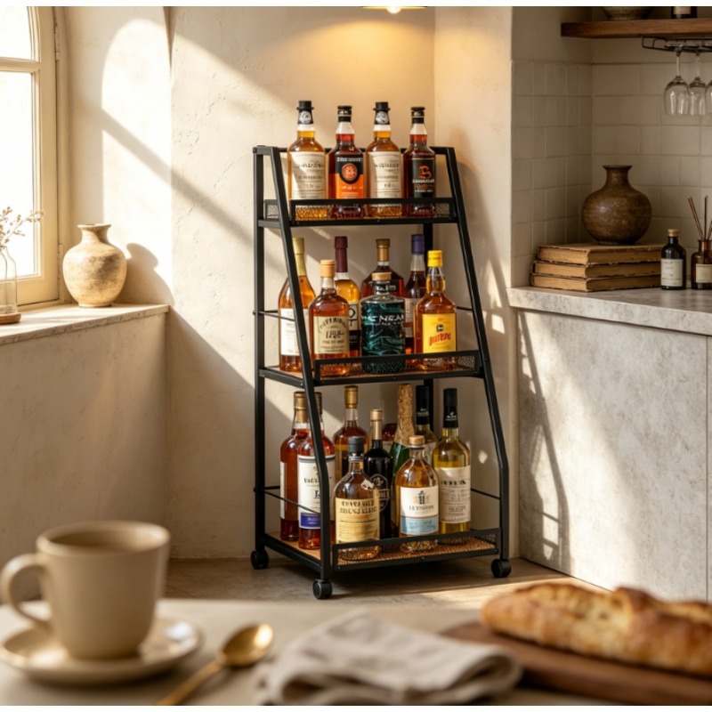 Home Bar Shelf - Estante para Botellas de Vino de