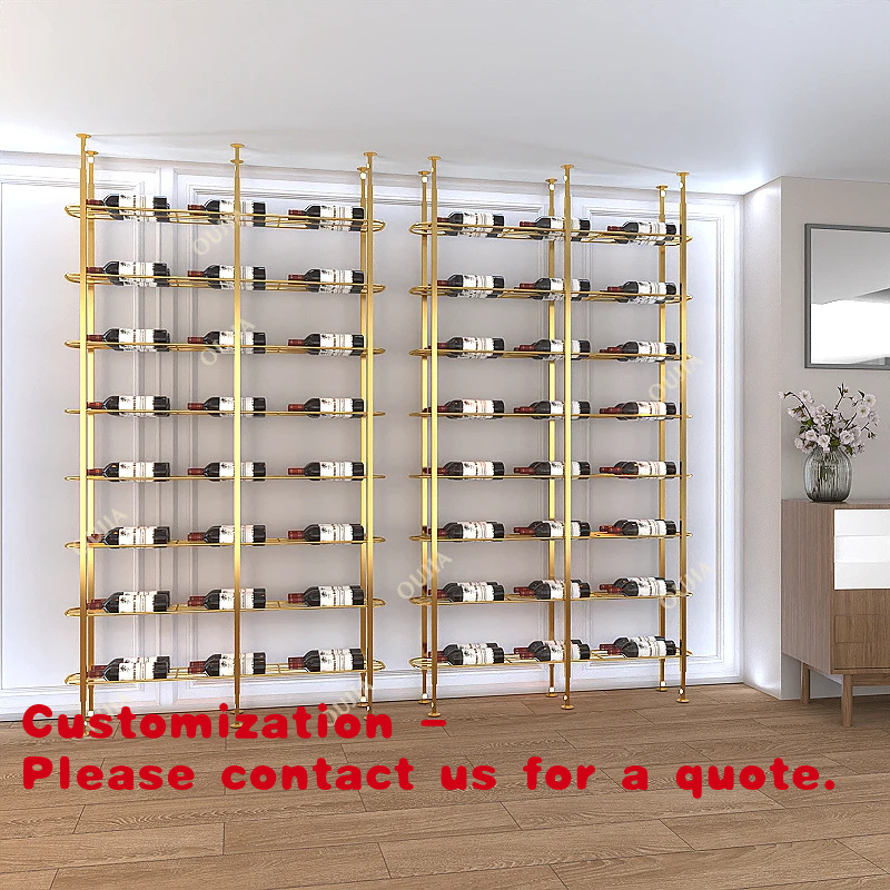 Home Bar Shelf - Estante de exhibición de metal personalizado
