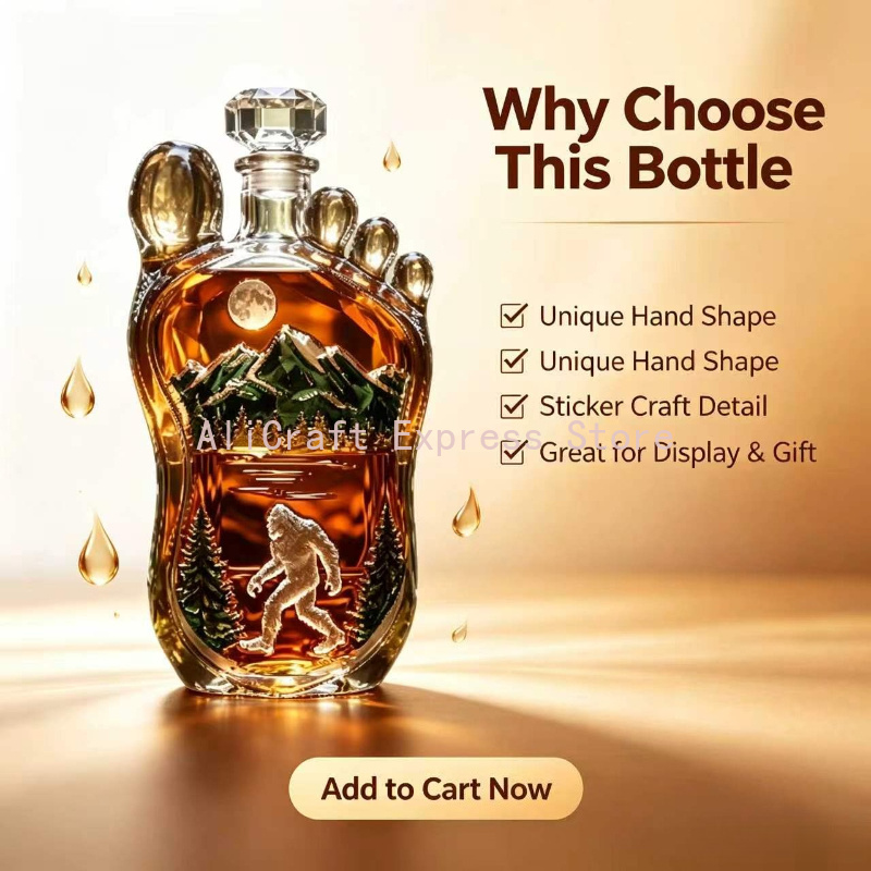 Decantador de whisky con forma - Home Bargains reseña y precio