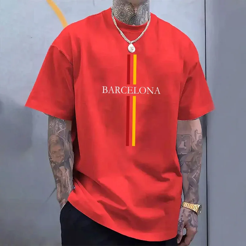 Camiseta de algodón para hombr - Home Barcelona reseña y precio