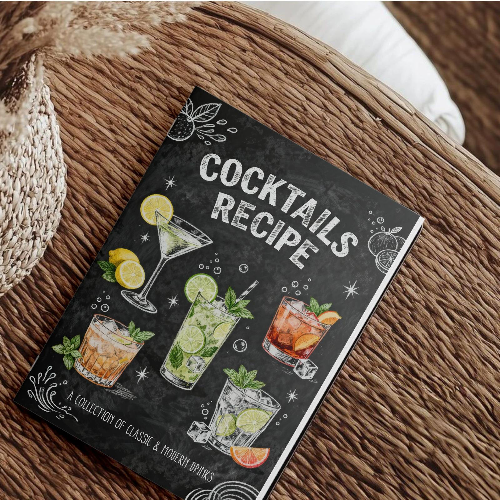 Libro de recetas de cócteles c - Cocktail Recipe Book reseña y precio