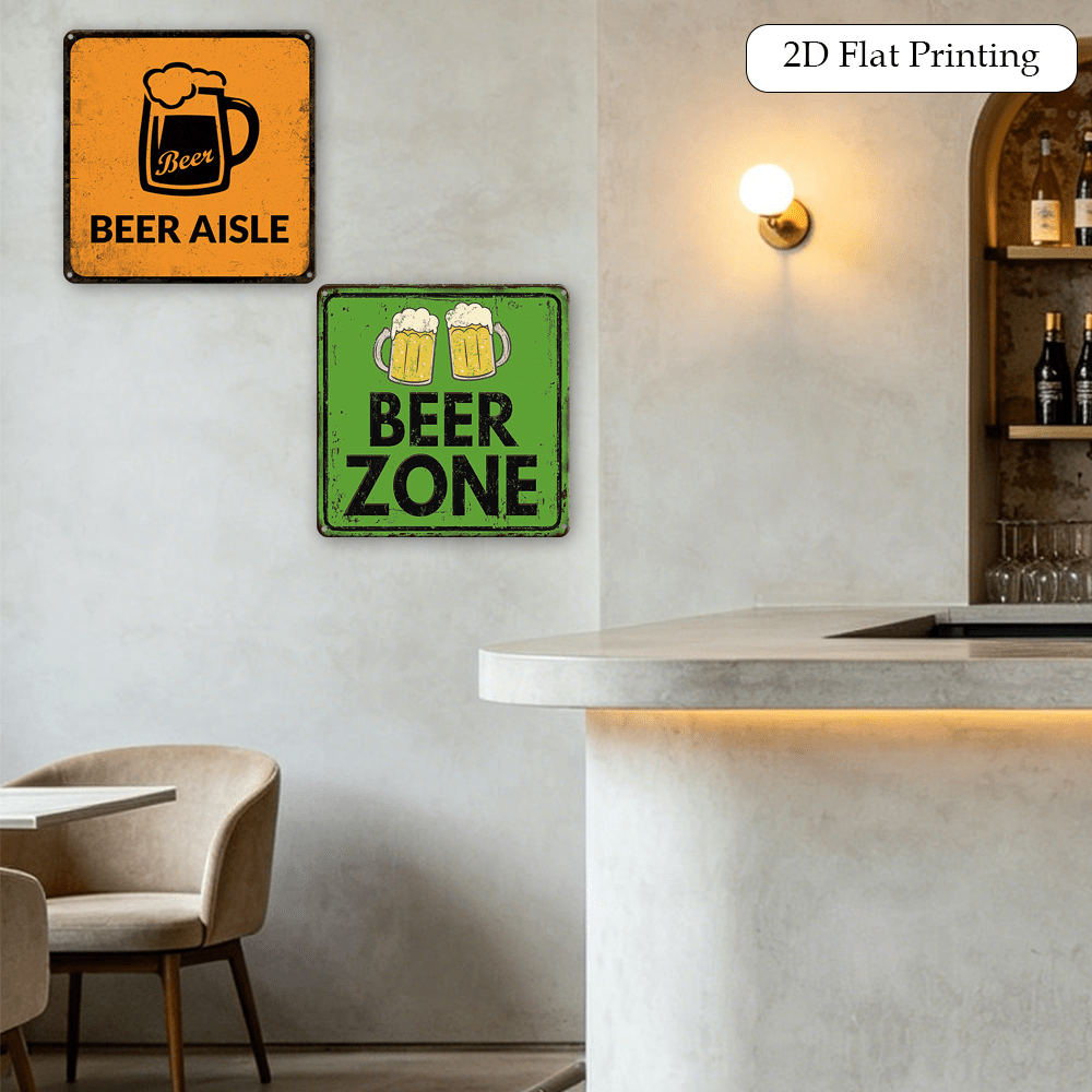 Paquete de 2 Letreros Metálico - Home Bar Lounge reseña y precio