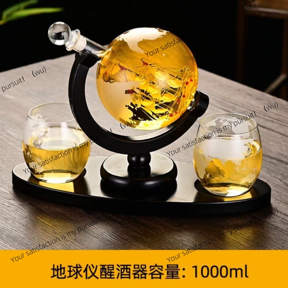 Botella de vidrio de whisky cr - Decanter Globe Set reseña y precio