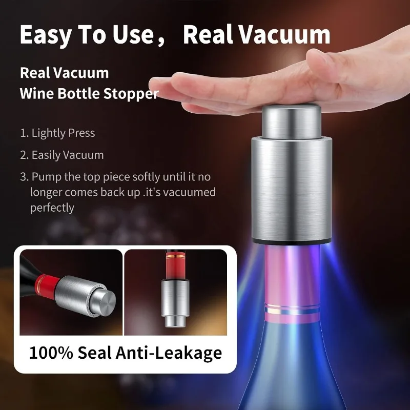 Tapones para botellas de vino, - Wine Preservation Pump reseña y precio