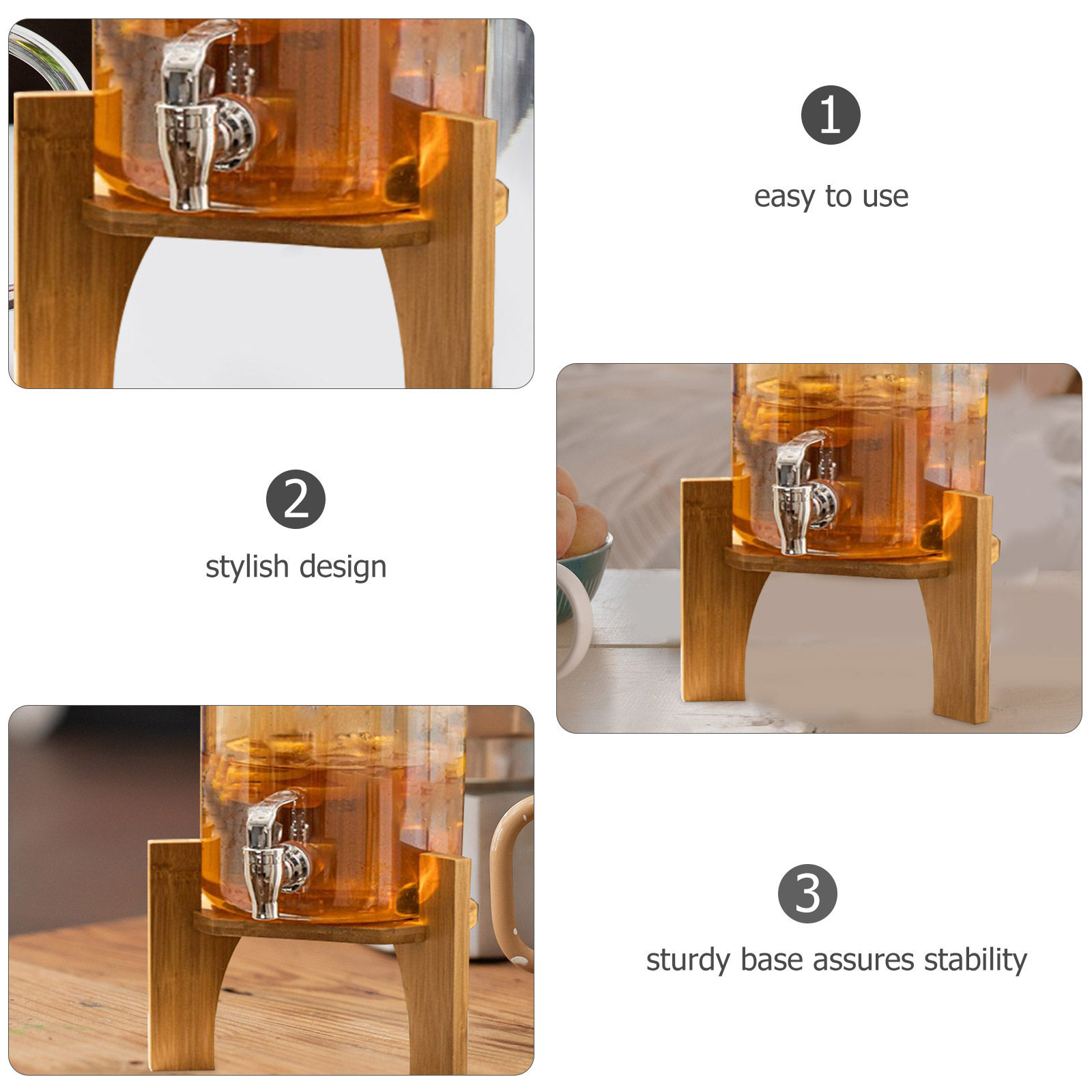 Elegante Soporte de Madera par - Home Bar Stand reseña y precio