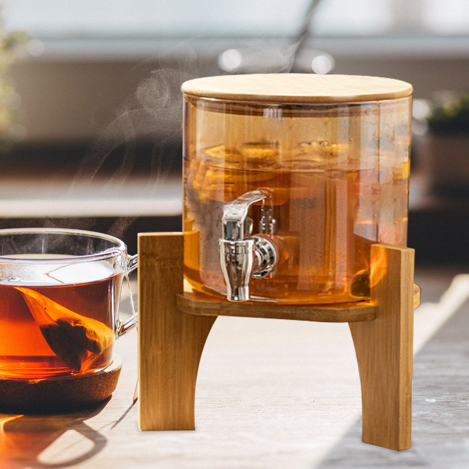 Elegante Soporte de Madera par - Home Bar Stand reseña y precio