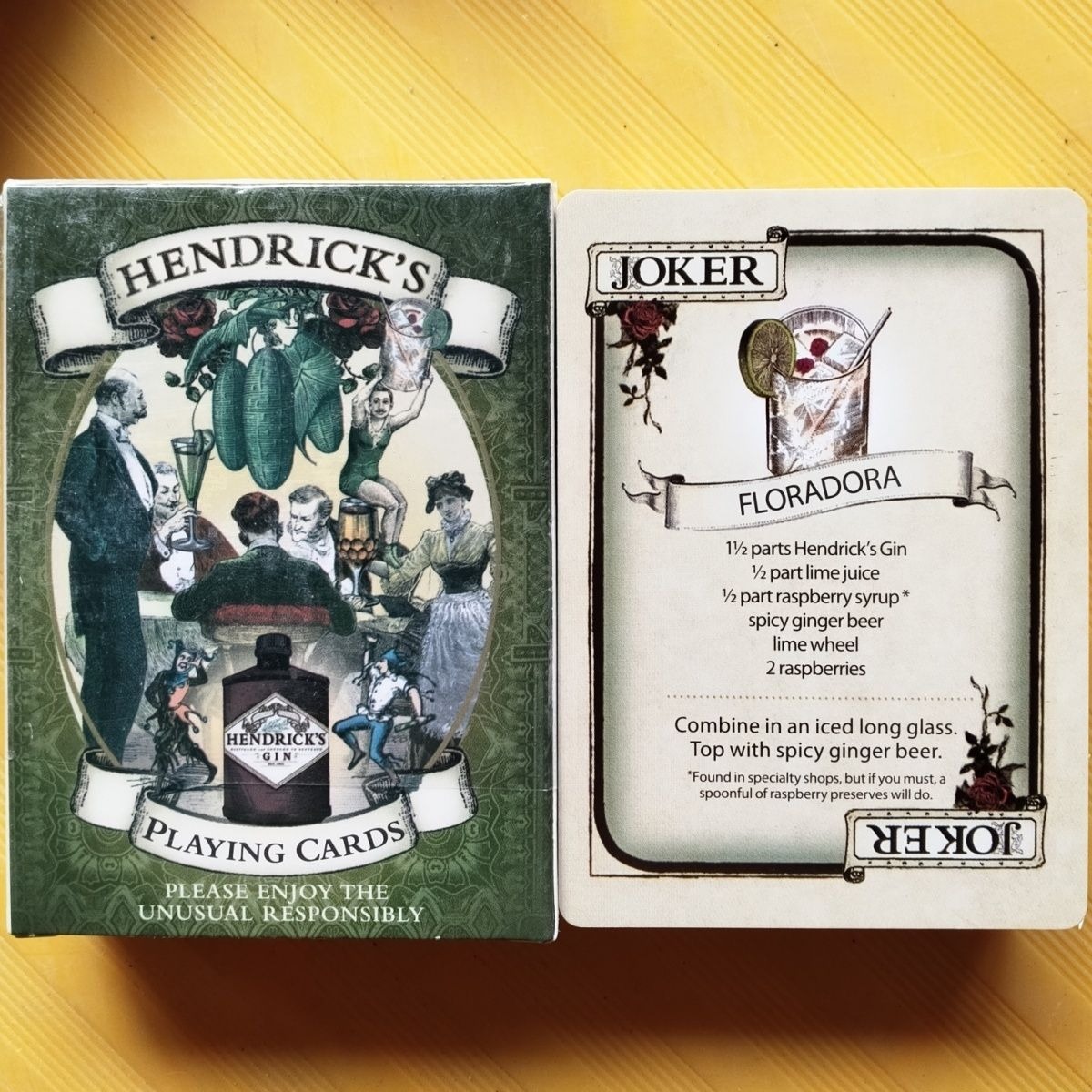 Baraja de cartas Hendrick's Gi - Cocktail Recipe Book reseña y precio