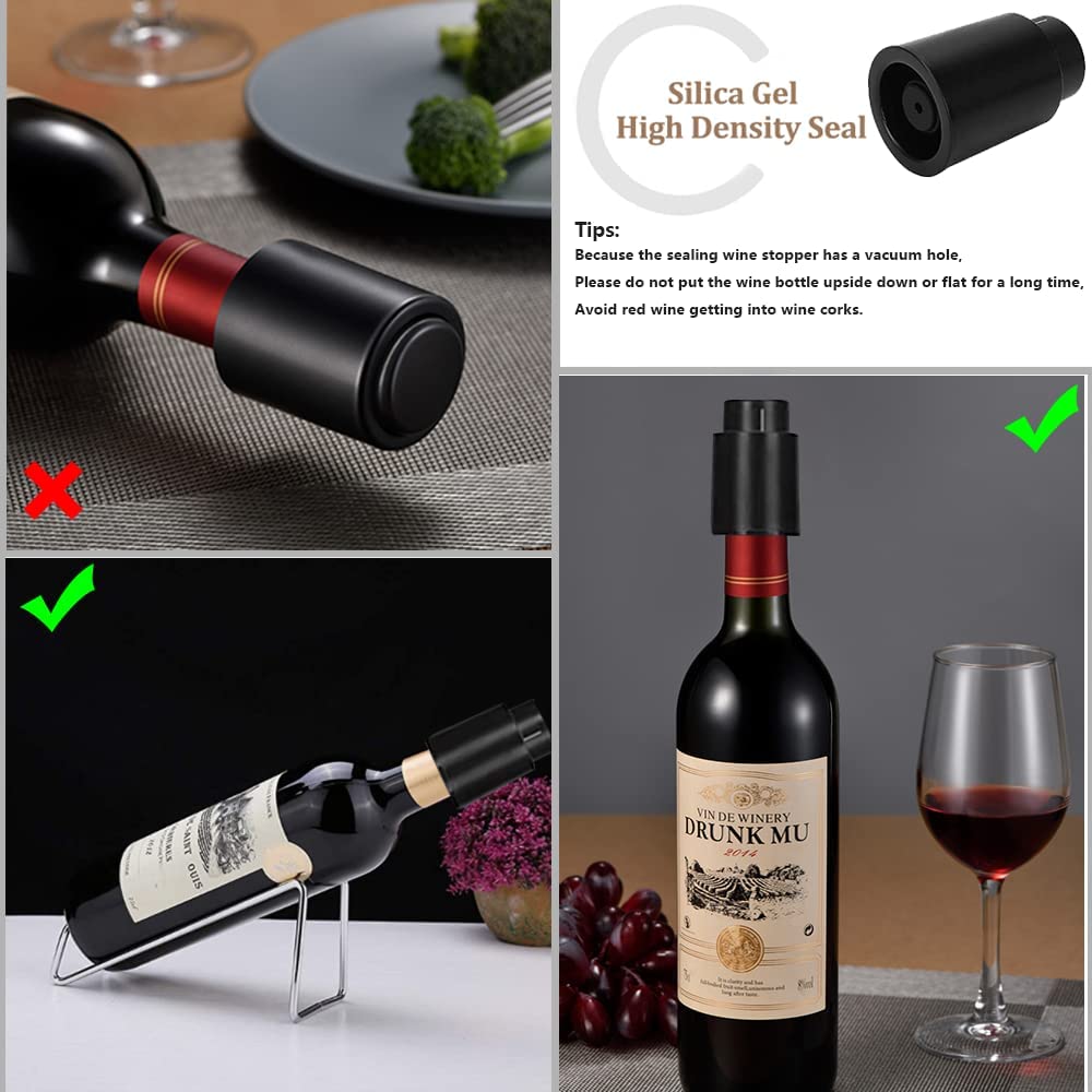 Tapón de botella de vino al va - Wine Preservation Pump reseña y precio