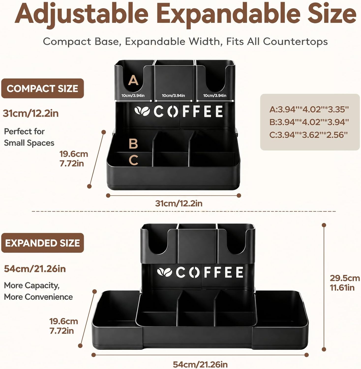 Organizador de café de 2 nivel - Home Bar Setup reseña y precio