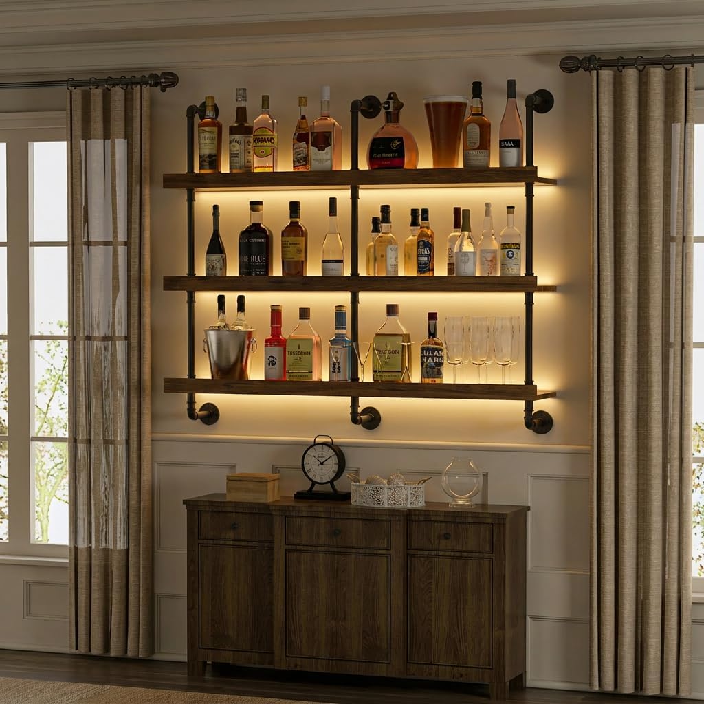 Estante para vinos montado en  - Home Bar Shelf reseña y precio