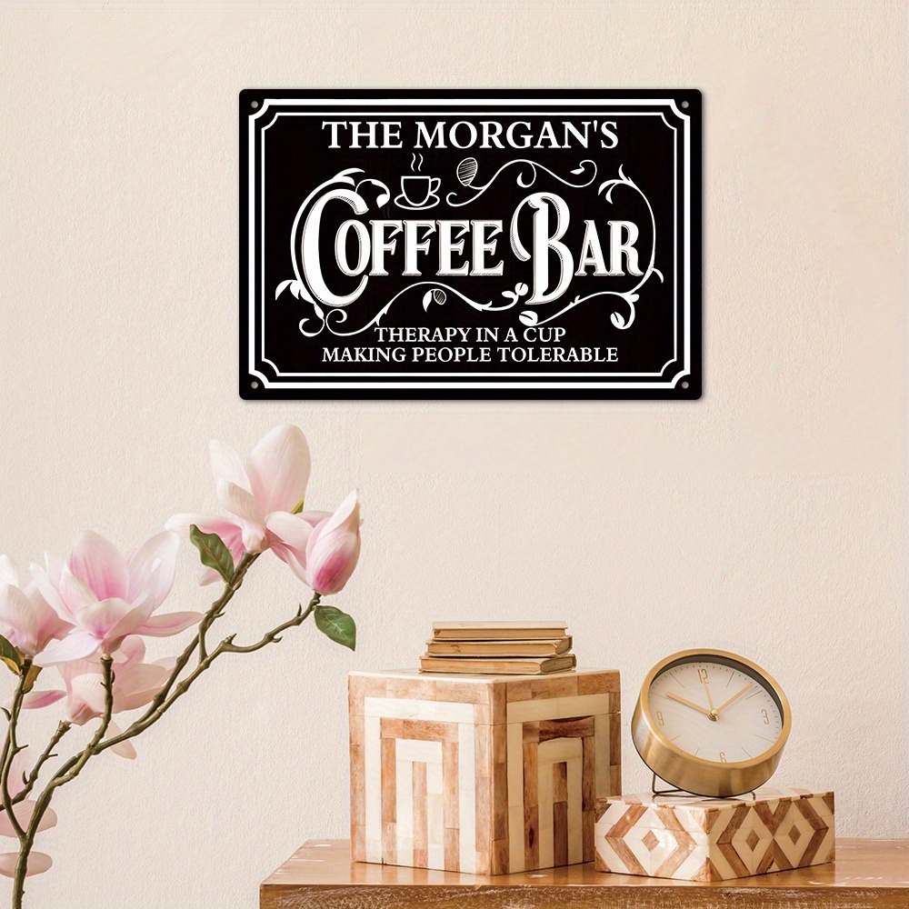 Letrero de metal personalizado - Home Bar And Coffee reseña y precio