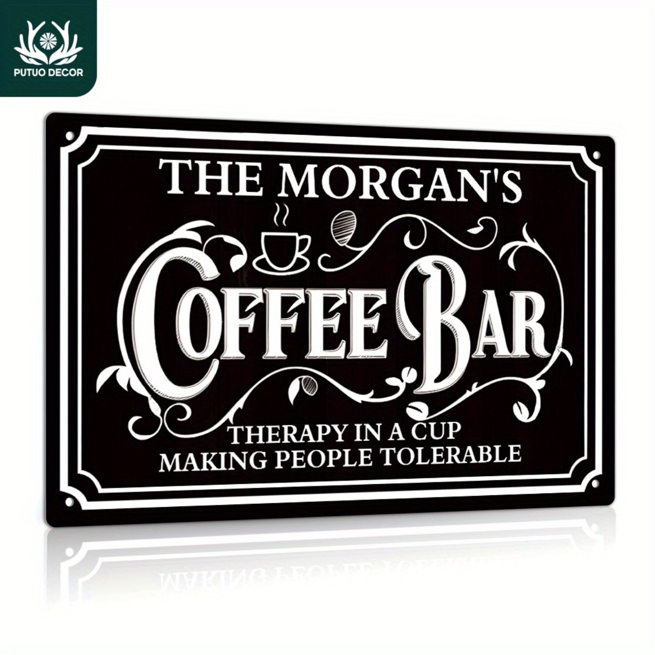 Letrero de metal personalizado - Home Bar And Coffee reseña y precio