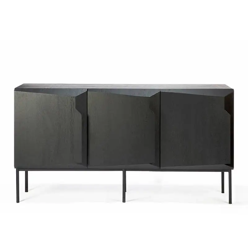 Vitrina negra de madera maciza - Home Bar Lounge reseña y precio