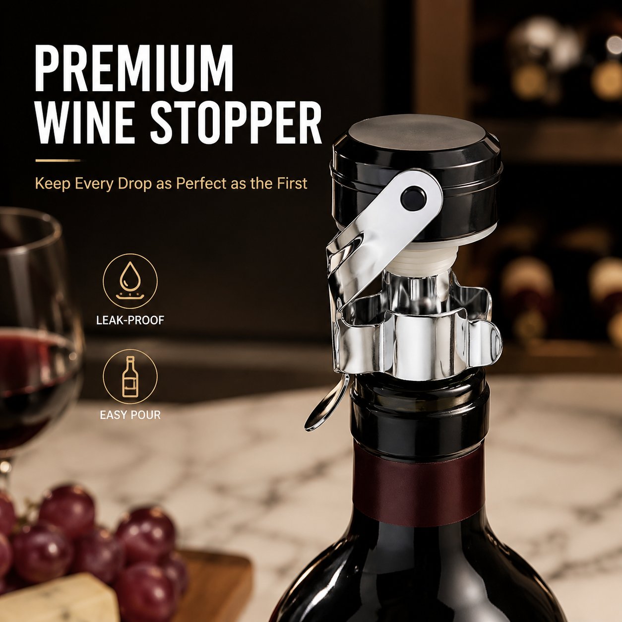 Cabilock - Juego de 3 Tapones  - Wine Preservation Pump reseña y precio