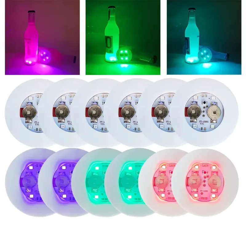 Juego de 5 posavasos LED lumin - Home Bar Setup reseña y precio