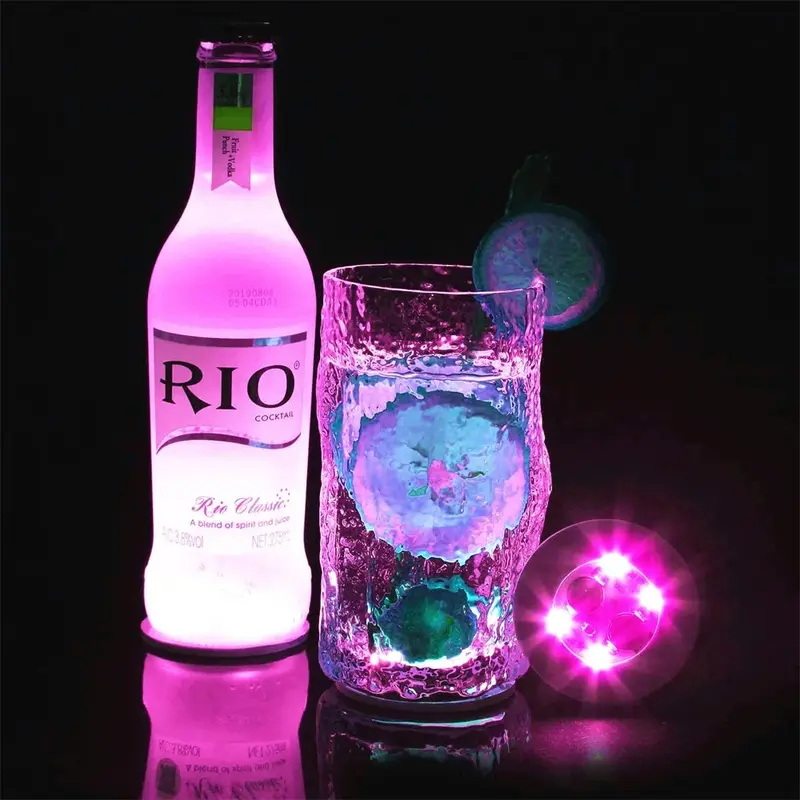 Juego de 5 posavasos LED lumin - Home Bar Setup reseña y precio